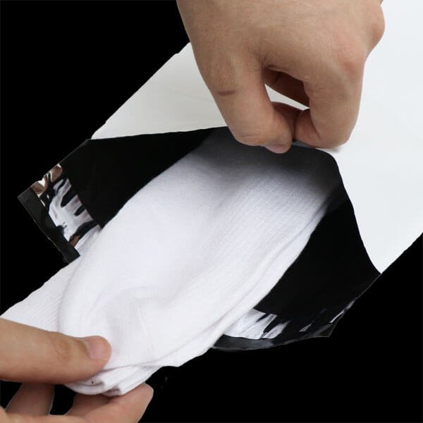 画像5: 宅配ビニール袋 B5サイズ 白（ホワイト）190x260+50mm #40 (5)