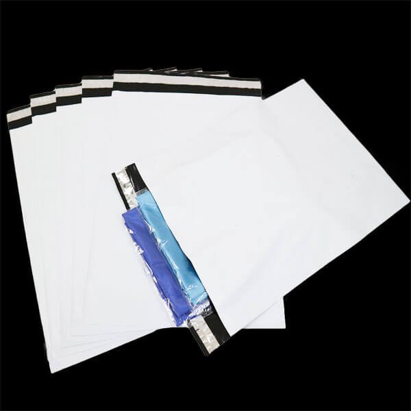 画像3: 宅配ビニール袋 A3サイズ 白(ホワイト) 340ｘ450+50mm #60 (3)