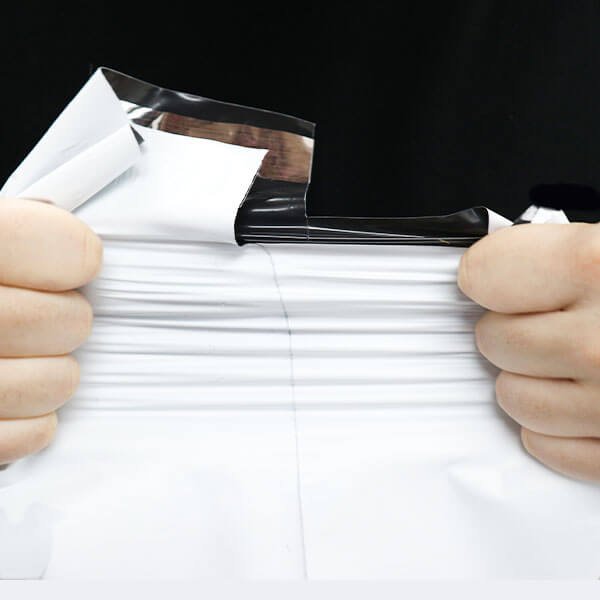 画像5: 宅配ビニール袋 ネコポスサイズ 白(ホワイト) 220ｘ310+50mm #60 (5)