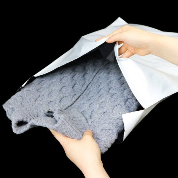 画像4: 宅配ビニール袋 A2サイズ 白 450x600+50mm #60 (4)