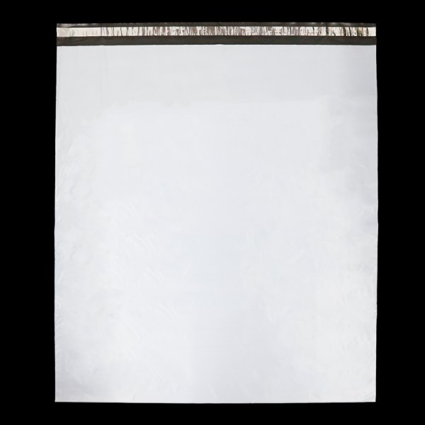 画像2: 宅配ビニール袋 70-80サイズ 白(ホワイト) 700ｘ800+50mm #60 (2)