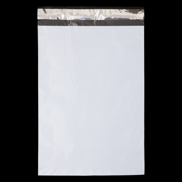画像2: 宅配ビニール袋 15-23サイズ 白(ホワイト) 150x230+40mm #60 (2)