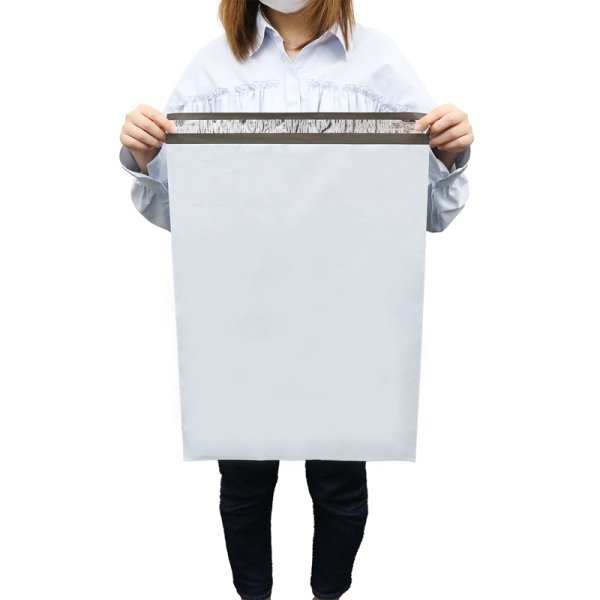 画像4: 宅配ビニール袋 41-55サイズ 白(ホワイト) 410ｘ550+40mm #60 (4)