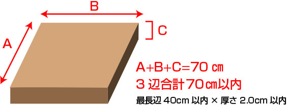 飛脚メール便サイズ