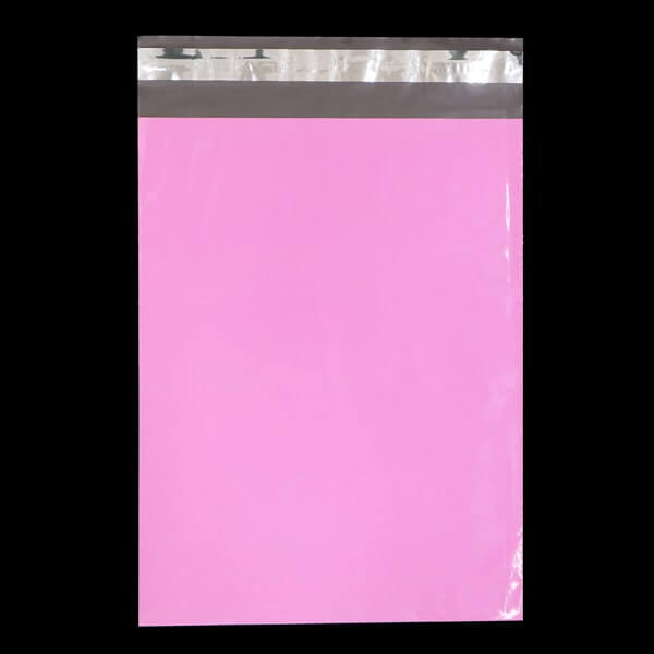 宅配ビニール袋 A4サイズ ピンク 250ｘ330+50mm #60